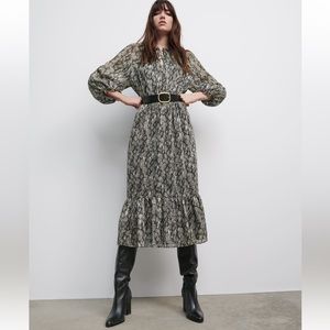 Animal print midi dress from Zara